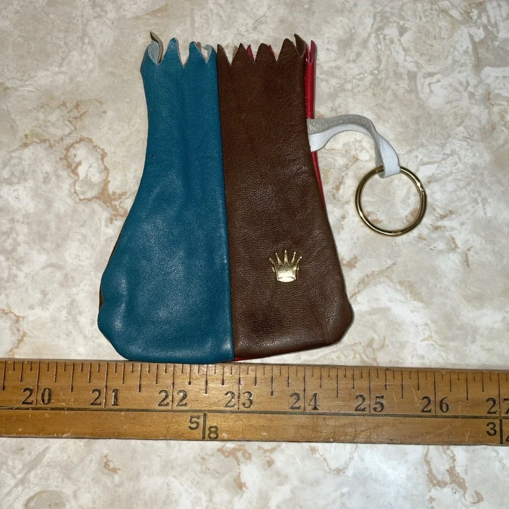 Leather Pouch Larp Sca Pagan with Keychain Great Coins,‎ Jewelry, Dice